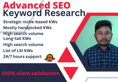 I will advanced SEO keyword research to rank fast