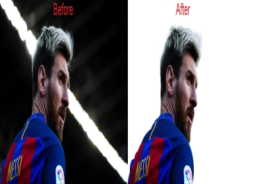 I will remove the background of your images in 1 hour.