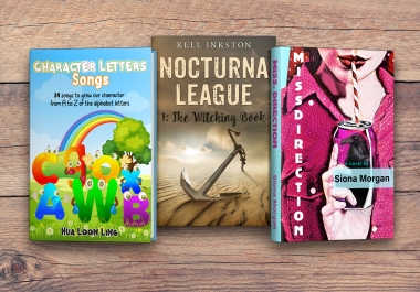 I will do professional book cover,  ebook cover and audiobook cover design