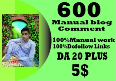 I will provide 600 high quality domain blog comment backlinks with high da pa
