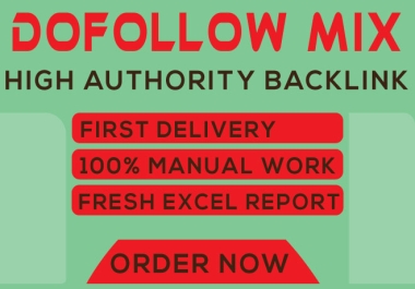 I will provide 215 high DA dofollow mix backlinks for boost your website.