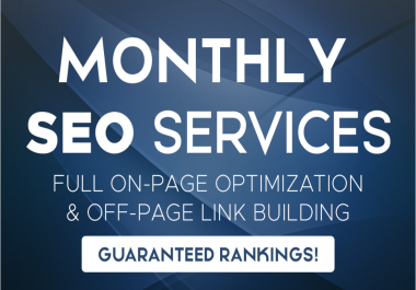 Monthly SEO services for your website