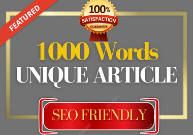 1000 Word Article Writing - High-Quality,  Engaging Content for Your Blog or Website