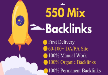 550 white hat do-follow mix backlinks