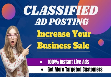 I will post 110 ads on HQ ad posting site manually