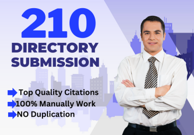 I will provide 210 Directory Submission and Local citations dofollow SEO services