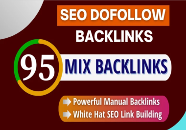 I will 95 mix dofollow backlinks by web2.0,  Directory submission,  Article,  PDF,  classified ads