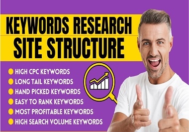 Rank in Google with SEO Keyword Research,  Keyword Competitor Analysis for your website