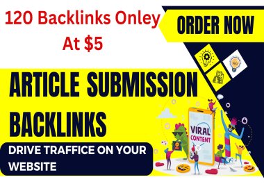 I will provide 200 article submission with hq unique domain seo backlinks
