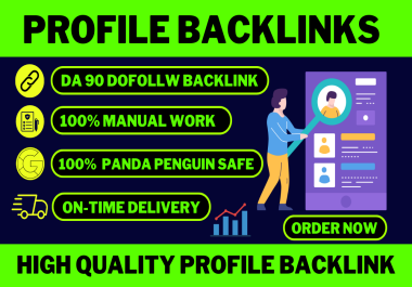 100 high authority dofollow social profile creation backlinks or profile setup