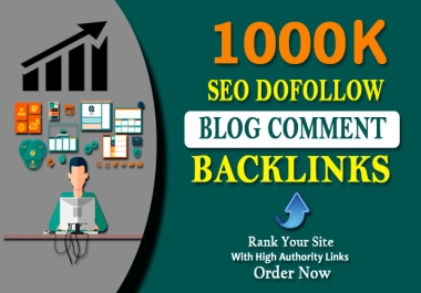 I will do 1000k premium indexing seo do-follow blog comment back-links