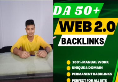 I Will Do 50 High Quality Web2.0 Backlinks For Google Ranking
