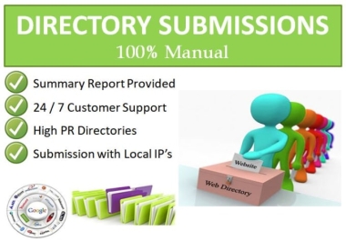 I will create 350 directory submission and business listing links
