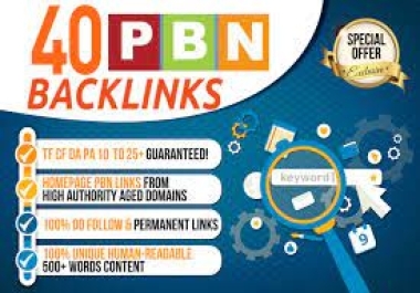 40 Powerful DA50+ PBN links On Casino Link SEO Homepage Backlinks