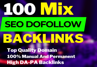 I Will Do 100+SEO Mix Backlinks High DA Authority Link Building Service For Google Ranking