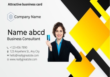 I will create attractive and beautiful business cards