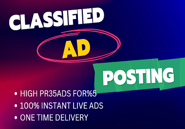 I will post 300 ads post on top ad posting websites