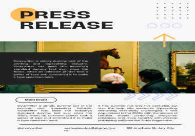 Blog posts and press release for your business