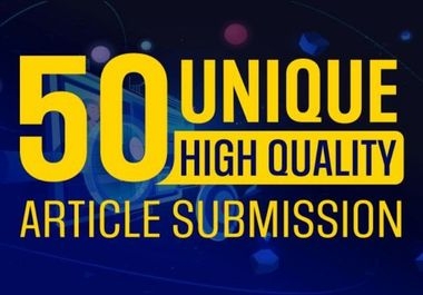 I will write content and do article submission to 50 high da website live link