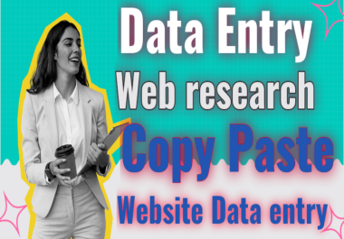 I will do fast and accurate data entry services