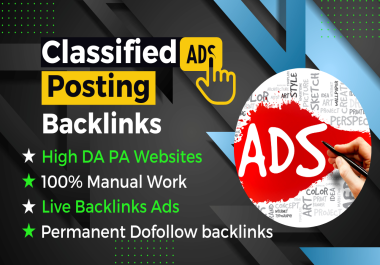 Manually Submit 189 Ads Post on Top Ad Posting USA sites with dofollow backlinks