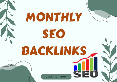 Provide monthly SEO backlink service with white hat link building
