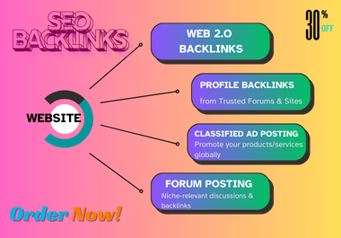 High-Quality Web 2.0,  Profile,  Classified & Forum Backlinks for SEO Ranking
