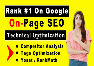 I will do Complete On Page SEO to increase your organic traffic