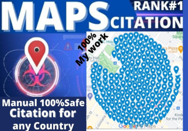 I will create 1000 google maps citation to rank website,  directory submission,  business listing