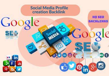 200 HQ social media profile creation or profile backlinks for top ranking
