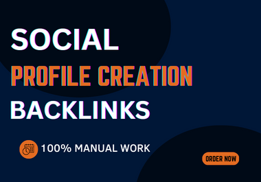 I will do top 100 social profile creation and media backlinks or seo backlinks