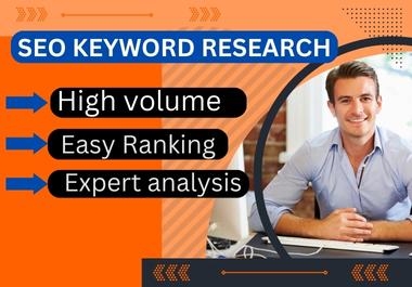I will produce a winnable SEO keyword research list bespoke to you