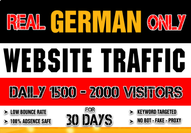60000 German visitors traffic for 30 days