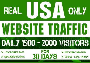 Traffic from USA to your website or any link