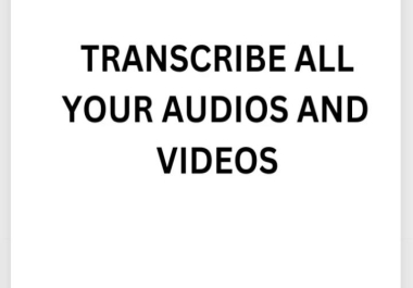 Transcribe audio and do video transcription manual transcript