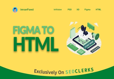 I Will Build HTML CSS Website,  Convert Figma To HTML Website,  XD To HTML Website Design Standard