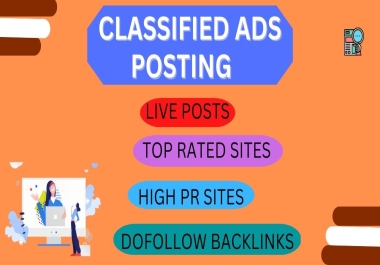 I will do 100 post ads on clasified ad posting sites