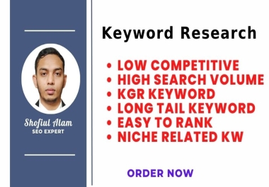 I will do profitable SEO keywords research