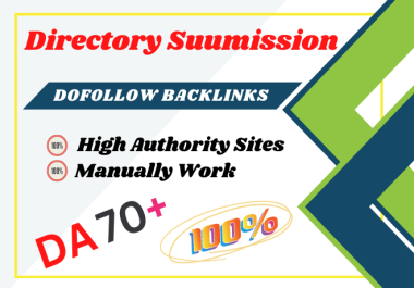 I will do 100 dofollow web Directory Submissions manually