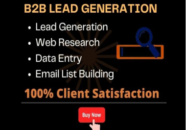 I will do b2b lead generation for any business
