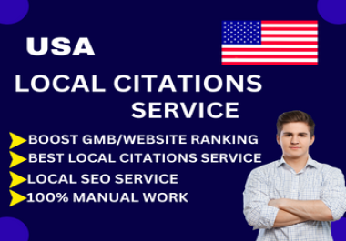 I will do top 70 local citation for local SEO USA, UK, Australia