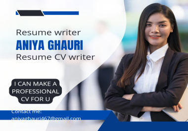I am a professional resume cv writer. I have five year experience in resume cv writing.