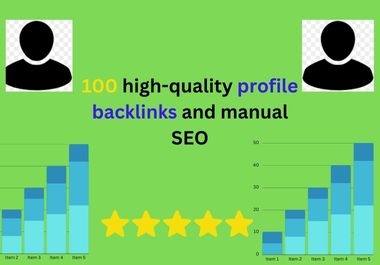 I will do 100 high-quality profile backlinks and manual SEO