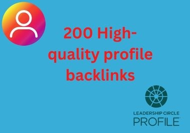 I will build 200 high quality profile backlinks manually