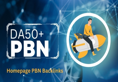 Get Rocket DA50+ PBN Homepage Backlinks