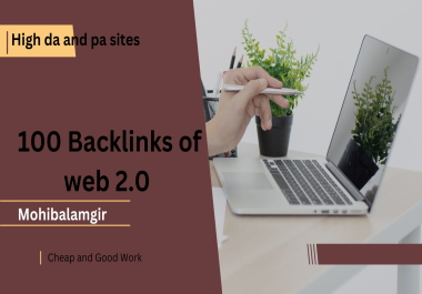 I will provide 100 backlinks of Web 2.0