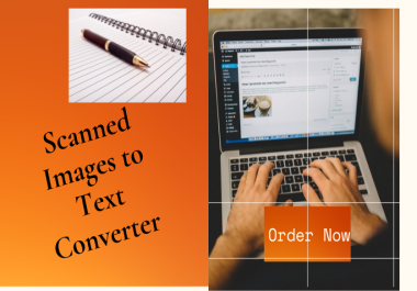 I will convert your scanned text image to Doc text