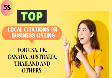 I will do Local Citations or Business Directories for Local SEO