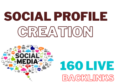200 HQ social media profile creation backlinks for your link building
