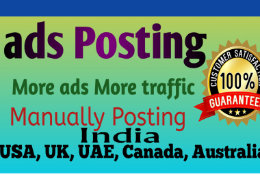 I will do 100 classified ads post in top classified ads posting Sites On USA, UK, CA, AUS 